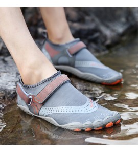 Men Outdoor Fabric Mesh Non Slip Quick Drying Beach Water Diving Shoes