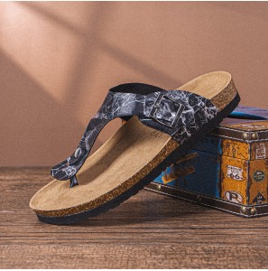 Men Breathable Clip Toe Non Slip Beach Flip Flops Casual Slippers